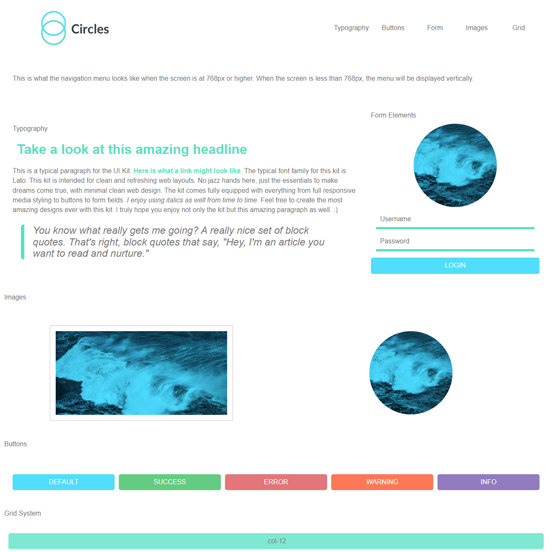 Mobile phone with various content blocks